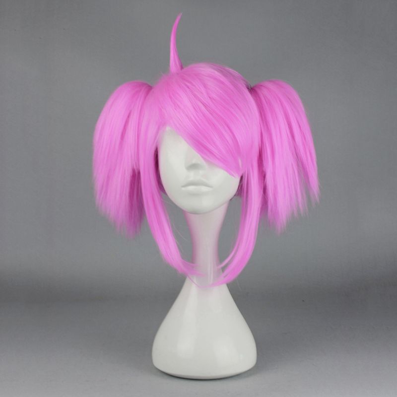 Unique Bargains Women's Wigs 12" Pink with Wig Cap, 2 of 7