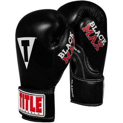 TITLE Boxing WBC - Guantes de bolsa, negro/verde, 14 onzas