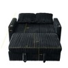 Recliner Sofa Bed with USB Charging and Adjustable Backrest,Recliner Sofa for Living Room or Bedroom, Pull-Out Sofa Bed with Corduroy Fabric-Koiai - 4 of 4