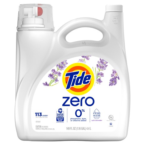 Tide Lavender Scent Zero He Compatible Soft Liquid Laundry Detergent ...