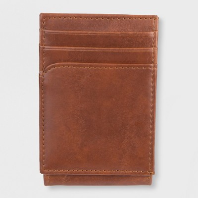 Wide Mag Curved Pocket Wallet - Goodfellow & Co™ Tan One Size