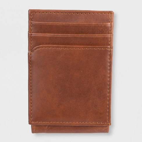 Wide Mag Curved Pocket Wallet - Goodfellow & Co™ Tan One Size : Target