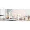 Vynxaria Twin Size Metal House Bed with Trundle - Stylish & Space-Saving Solution - 2 of 4
