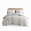 NicBex 3 Pcs Tufted Cotton Chenille Comforter Set Casual Bedding Set Quilt Set 1 Cover, 2 Pillow Shams, Machine Washable - 3 of 4