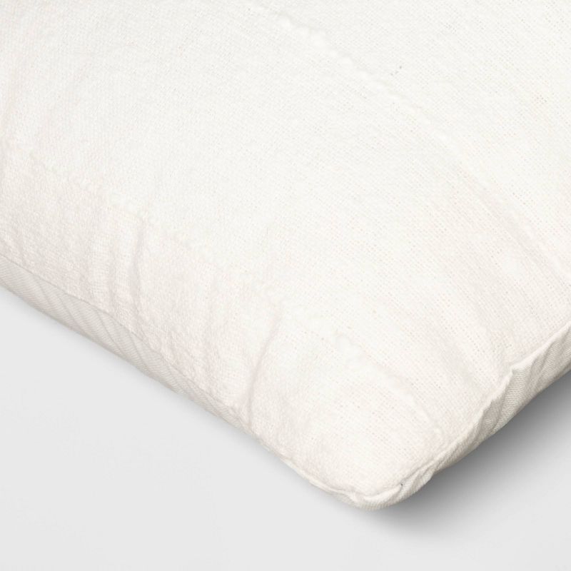Oversized Woven Cotton Slubby Striped Throw Pillow Ivory - Threshold™, 4 of 10