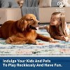 Washable Modern Printed Rug Non Slip Low Pile Rug Soft Floral Throw Floor Cover Foldable Indoor Carpet for Living Room Bedroom Playroom Nursery - 3 of 4