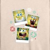 Women's - SpongeBob SquarePants - Christmas Photo Collage Lightweight French Terry Wide Neck Long Sleeve Shirt - 2 of 4