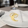 Unique Bargains Napkin Ring Star and Moon Alloy Gold Tone 1 Pc - 3 of 3