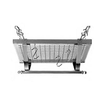 Typhoon Square Chrome Ceiling Pot Rack - Silver