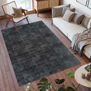 Gertmenian Shadow Thandi Soft Polyester Embossed Abstract Non-Slip Indoor Area Rug - 1 of 4