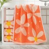REGALWOVEN Bathroom Pure Cotton Soft Absorbent Floral Pattern Hand Towels 13 x 29 Inch - 3 of 4