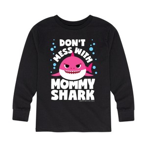 Boys' - Baby Shark - Don't Mess With Mama Shark Long Sleeve Graphic T-Shirt - 1 of 4