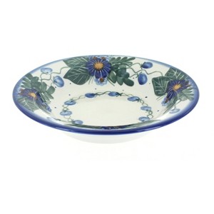 Blue Rose Polish Pottery 5F WR Unikat Soup Plate with Rim - 1 of 1