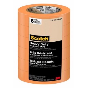 Scotch 1.41 in. W X 60.1 yd L Orange Strong Strength Masking Tape 6 pk - 1 of 1