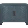 40'' Modern Accent Storage Cabinet with Herringbone Doors & Adjustable Shelf for Living Room-Baofuwish - 3 of 4