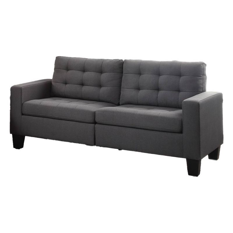 72&#34; Earsom Linen Sofa Gray - Acme Furniture, 6 of 7