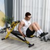 Soozier Adjustable Hyper Extension Dumbbell Weight Bench, Foam Leg Holders, Exercise Abs, Arms, Core, Strength Workout Station for Home Gym - 3 of 4