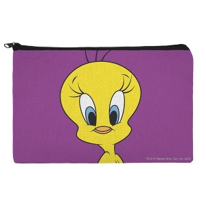 Looney Tunes Tweety Bird Makeup Cosmetic Bag Organizer Pouch - 1 of 4