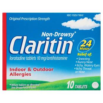 Claritin 24 Hour Non-Drowsy Allergy Relief Tablets - 10 Count