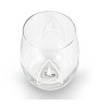 Surreal Entertainment Star Trek Stemless Wine Glass Decorative Etched Command Emblem | Holds 20 Ounces - 3 of 4