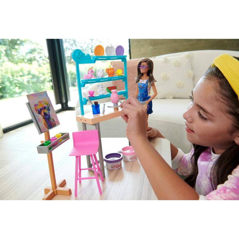 Barbie Relax &#38; Create Art Studio Playset, 3 of 9