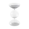 Glass Hourglass Timer - Decorative Sand Timer for Home & Office - Modern - 8" White - 2 of 4
