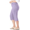 Woman Within Petite Stretch Denim Five-Pocket Capri Jeans - 4 of 4