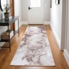 Modern Abstract Marble Indoor Area Rug or Runner by Blue Nile Mills - 2 of 4