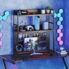 Tangkula 2-Tier Countertop Desktop Bookshelf w/ Metal Pegboard 2 Anti-tipping Devices - 4 of 4