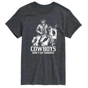 Men's - Yellowstone - RIP Cowboys Don't Say Goodbye Short Sleeve Graphic T-Shirt - 1 of 4