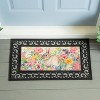Evergreen Bunny in the Garden Sassafras Indoor Outdoor Switch Doormat 1'10"x10" Multicolored - 2 of 2