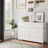 10 Drawers Fabric Dressers for Bedroom, Wood Top, Steel Frame, Modern Chest of Drawers, Lightweight Dresser with Fabric Bins for Living Room, Hallway - 2 of 4