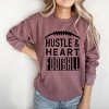 Simply Sage Market Women's Graphic Sweatshirt Hustle and Heart Football - 2 of 4
