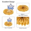 Unique Bargains Graduation Decorative Centerpieces for Tables Decoration Blue + Gold Tone 18 Pcs - 2 of 4