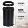 17 Gallon/65 Liter Stainless Steel Trash Can, Heavy Duty Trash Bin, Commercial Large Garbage Can, Ideal for Kitchen, Restaurant, Office, Silver - 3 of 4