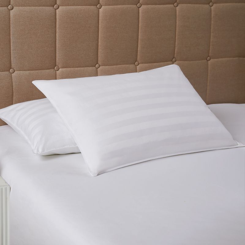 DOWNLITE Low Profile 250 TC 525 FP White Down Pillow - Stomach Sleepers Only Very Flat, 1 of 10