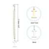 Unique Bargains Identification Handle Letter Charm Accessories Gold & Silver Tone 2 Pcs - 2 of 4