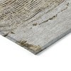 Taupe Gray And Brown Abstract Washable Indoor Outdoor Area Rug - 4 of 4