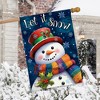 Briarwood Lane House Flag 40x28 For Outdoor Friendly Winter Snowman For Winter House Flag - 4 of 4