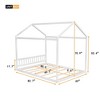 Queen Size Wooden House Bed with Headboard for Bedroom - 4 of 4