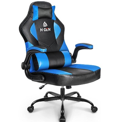 Costway Gaming Chair With Meta Base Class-4 Gas Lift 4d Armrest &  Adjustable Lumbar Support : Target