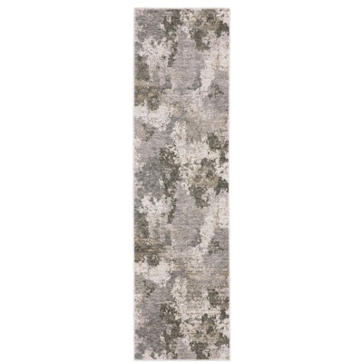 Oriental Weavers Nebulous 5091E Grey/ Ivory Indoor Area Rug - 2'3" x 7'6"