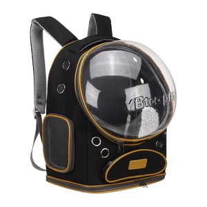 Unique Bargains Pet Portable Travel Backpack for Small Pet with Transparent Cover 1 Pc - 1 of 4