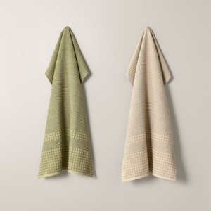 Set of 2 Striped Terry Kitchen Towels - Hearth & Hand™ with Magnolia - 1 of 3