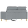 vidaXL Sofa Accent Upholstered Sofa Couch Furniture for Living Room Fabric - Light Gray 47.2" - 4 of 4