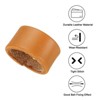 Unique Bargains Wear-Resistant Leather Belt Loop Keeper for Wide Straps Replacement 2 Pcs - 3 of 4