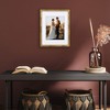 Americanflat 11x14 Picture Frame with Bamboo Design and Shatter-Resistant Glass - Use as 8x10 Frame with Mat or Display 11x14 Photo Without Mat - Gold - 4 of 4