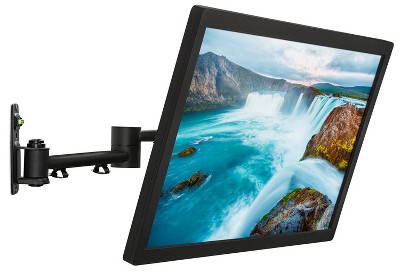Black Steel Full Motion TV Wall Mount for 13"-42" Screens