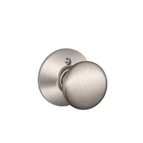 Schlage Plymouth Satin Nickel Dummy Knob Right or Left Handed - image 1 of 1