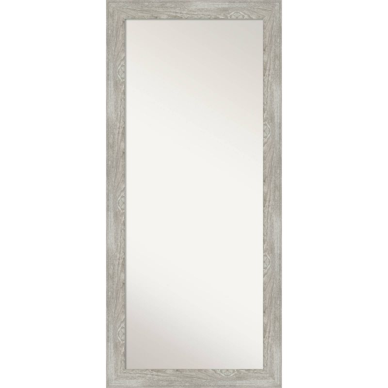 30&#34; x 66&#34; Dove Graywash Framed Full Length Floor/Leaner Mirror - Amanti Art, 1 of 10
